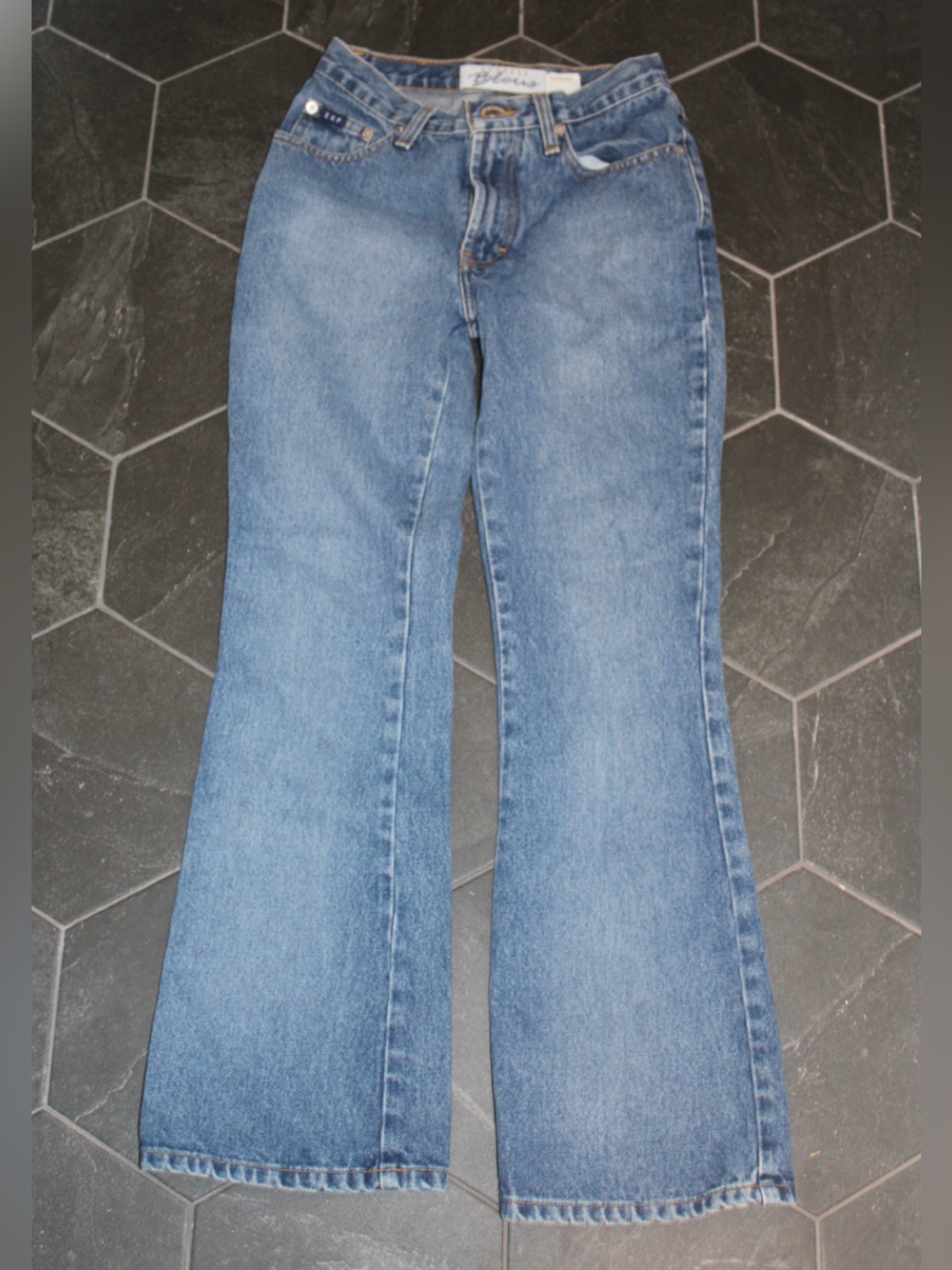 Express Blues Vintage Flare Jeans | Size 1/2S | 100% Cotton Y2K